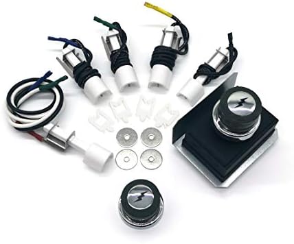 1836-13 7628 7629 Universal Igniter Kit for Weber Genesis 300 Series Front-Control Grills, Genesis E/S 310 320 330 Starter Kit, 65946 65942 Part, 4-Outlet Ignition Replacement 88826