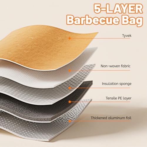BBQ Grilling Accessories, Barbecue Smoker Blanket, Reusable Blanket for Resting Meat, for Large Beef Brisket, Anniversary Birthday Gifts for Men, and Ideal for BBQ Parties(Regular 21in)