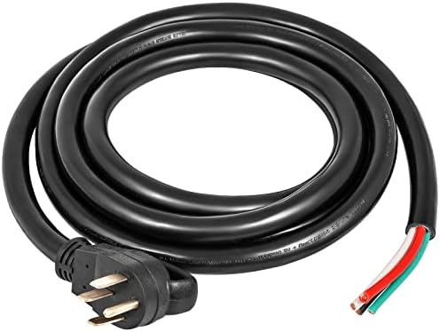 VEVOR 25 FT 50 Amp Generator Extension Cord 6 Gauge STW 6/3+8/1 RV Power Cord N14-50P to Bare Wire, Cut Wire for Trailer Motor Campers Home Generator