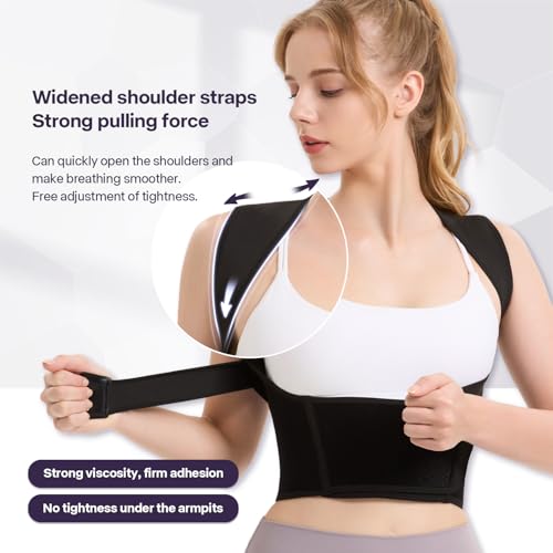 VOKOKOYA Back Brace Posture Corrector for Women and Men,Adjustable Shoulder Straightener,Used for correcting posture and scoliosis