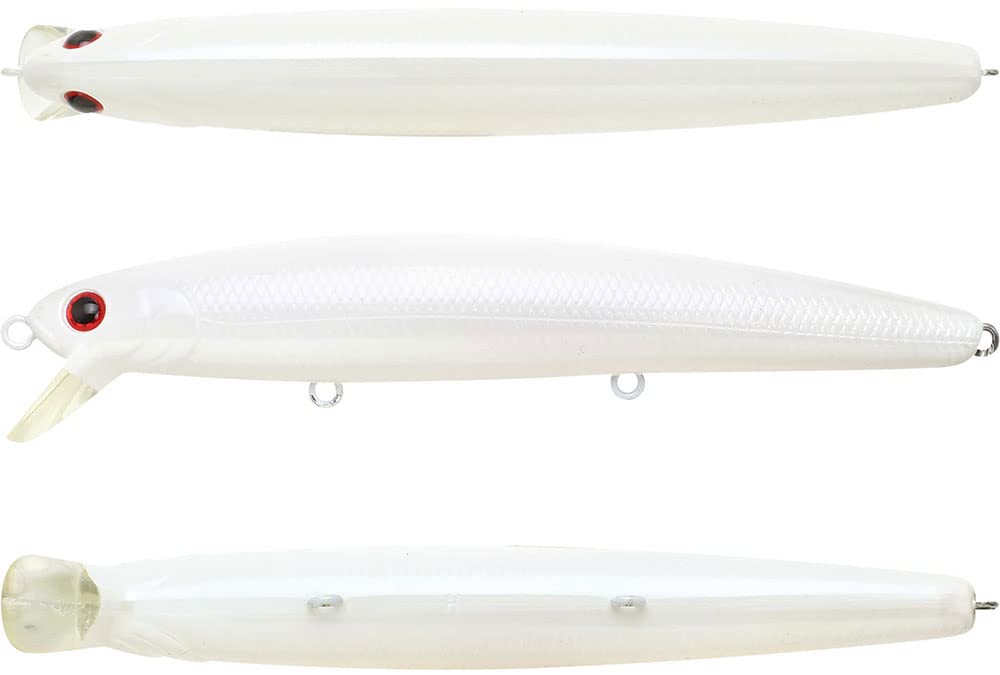 LUCKY CRAFT Flashminnow 110 (701 Pearl White), Surf Fishing Lure