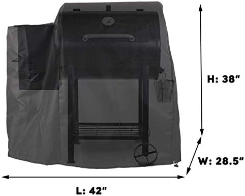 Utheer 73700 Grill Cover for Pit Boss 700FB, Lexington 500, Lexington 540, Classic 700 Wood Pellet Grills, Pro 600 and Tailgater, Heavy Duty 600D Waterproof Fabric Grill Cover, 42" L x 28.5" W x 38" H