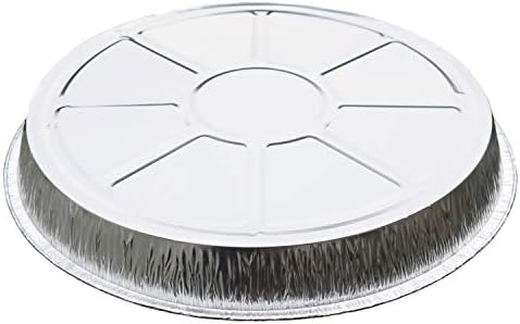 Disposable Drip Pans - 10 Pack -13 Inch by 1 Inch Large Round Drip Pans - Perfect for Large Big Green Egg, Kamado Joe Classic Joe, Acorn & Weber Grills & Smokers