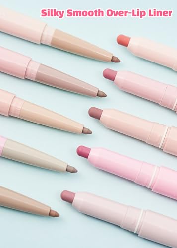 COLORGRAM All In One Over-Lip Maker 02 Cool Pink | Versatile Lip Liner & Contour with Natural Shades, Matte finish, Bigger and Fuller Lips, Plumping effect, Smooth creamy texture