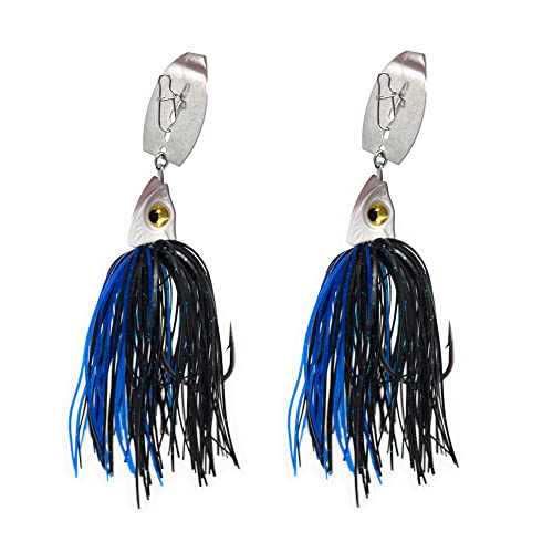 Reaction Tackle Bladed Swim Jigs 1/2 Black/Blue