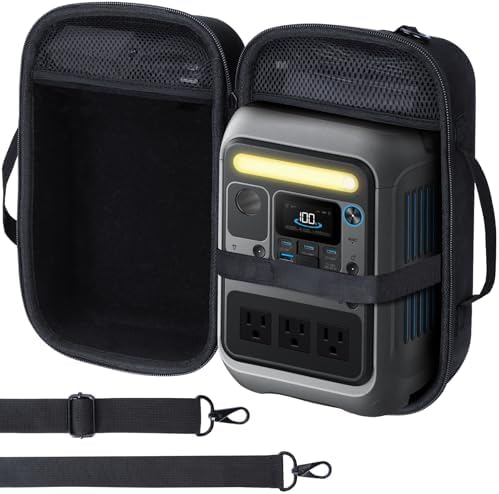 Hard Case Compatible with Anker SOLIX C300 Portable Power Station Outdoor 288Wh LiFePO4 Battery 300W (600W Surge) Solar Generator