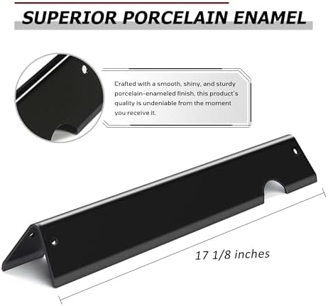 66795 GS4 Flavorizer Bars for Weber Genesis II Grill Parts, 17” Flavor Bars for Weber GS4 Genesis II 300 E-310 E-315 E-335 LX-340 Replacement Parts, Full 16GA Upgraded Porcelain-enameled Steel, 5 Pack