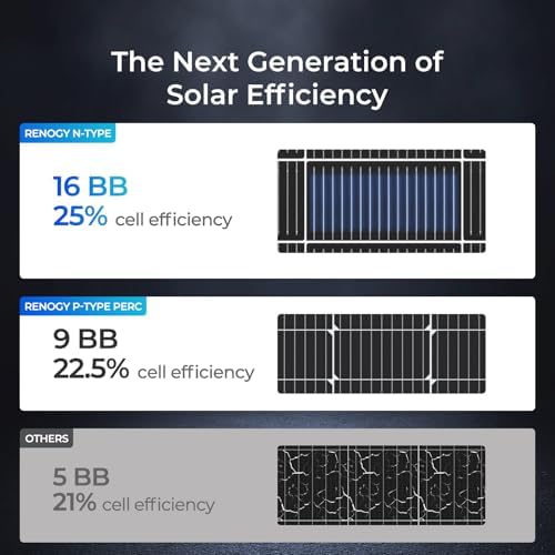 Renogy N-Type 400 Watt Solar Panel 24 Volt, 2Pcs 200W Solar Panels 16BB 25% High-Efficiency, PV Module Power Charger for RV Marine Cabin Roof Home Farm Battery and Other Off-Grid Applications