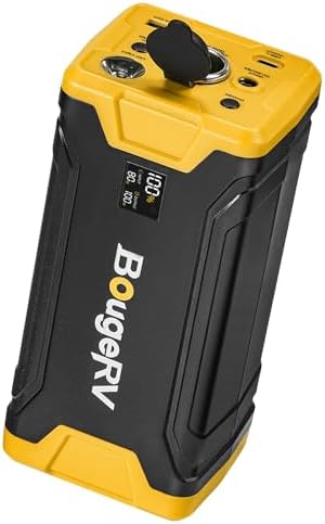 BougeRV 277Wh Portable Power Station, Backup Battery for Most Car Refrigerators, Portable Power Supply with Dynamic Display Panel