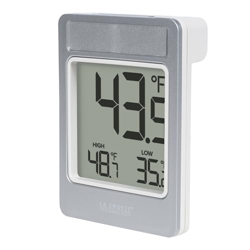 La Crosse Technology 314-519 Digital Window Battery Operated Thermometer with Daily Records