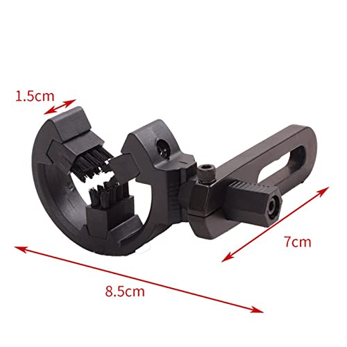 SOPOGER Archery Arrow Rest Capture Whisker Brush Biscuit Arrow Rest for Compound Bow/Recurve Bow Hunting Target Shooting Left and Right Hand (Black)