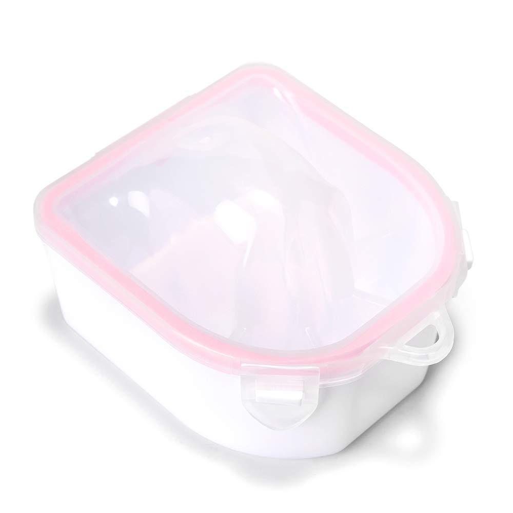 Rolabling 2 PCS Nail Soaking Bowl Nail Soak Off Bowl Acrylic Nail Remover Tool Acetone Nail Polish Remover Bowl Nail Soaker Tray Manicure Tool