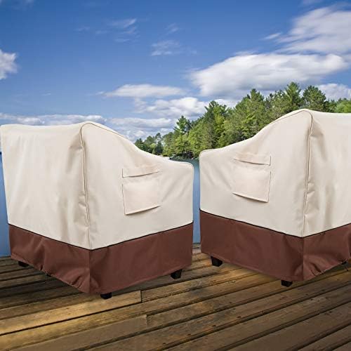 Patio Chair Covers Outdoor Furniture Covers Waterproof Fits up to 32" W x 37" D x 36" H 2Pack