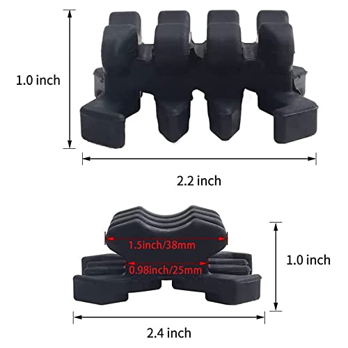 SOPOGER Bow Limb Dampeners for Compound Bow Crossbow Limb Dampeners Split Limb Stabilizer Dampener Bow Sliencer for Reduceing Noise and Vibration (Black)