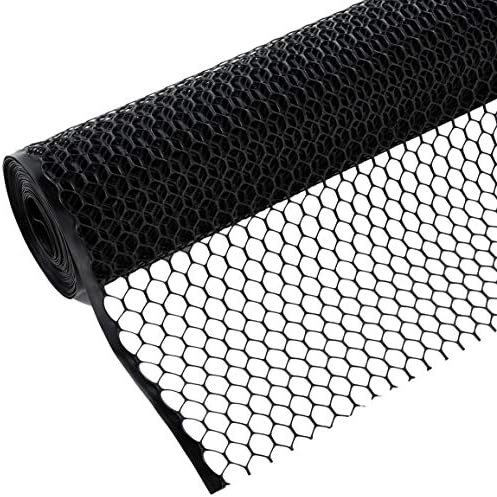 Tenax 72120546 Hex Poultry Fence, 3' x 25' Black