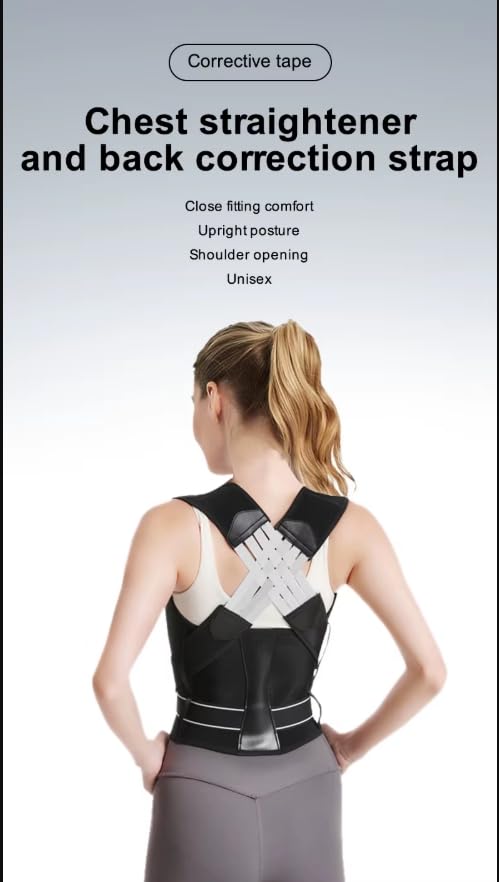 Posture Corrector for Women & Men, Adjustable Back Brace Shoulder Straightener with Full Back Support for Upper & Lower Back Pain, Spine Alignment, Hunchback & Scoliosis Relief
