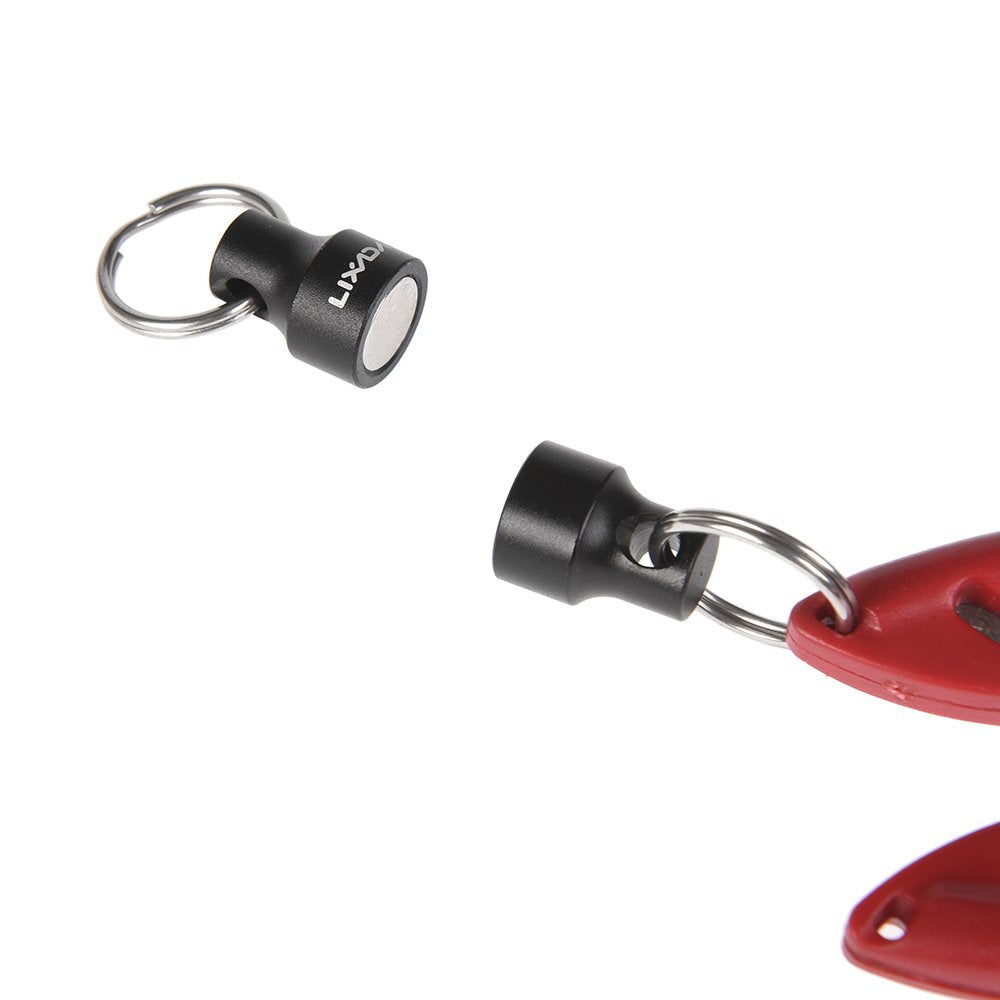 LIXADA Magnetic Net Release Holder Fly Fishing Net Retractor Fishing Net Keeper Magnet Clip Landing Net Connector for Fishing Hooks, Lures, Flies, Trout Line