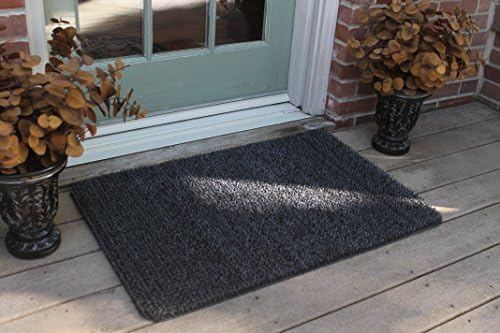 CLEAN MACHINE 10376911 Astroturf Dirt Trapper Doormat, 23.5" x 35.5", Flair Flint Gray