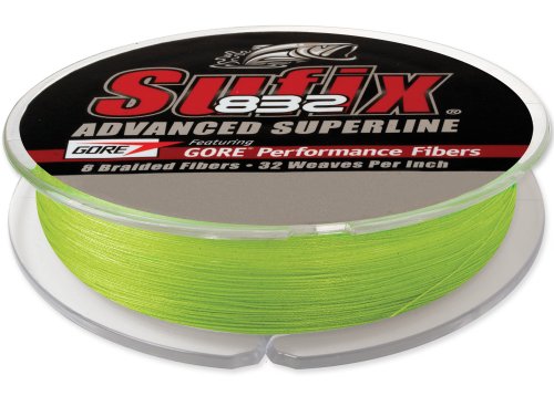 Sufix 832 Braid 80 lb Neon Lime 150 yards