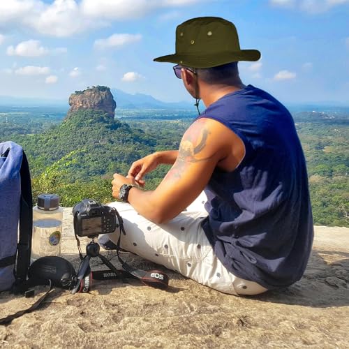 Sun Hats for Men Women Boonie Hat Foldable Fishing Hat UPF 50+ Bucket Hat for Fishing Hiking Garden Safari Beach