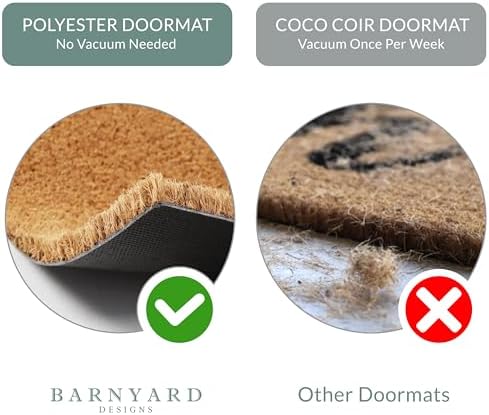 Barnyard Designs Doormat Welcome Mat for Outdoors, Large Front Door Entrance Mat, 30x17, Brown (Home Sweet Home)