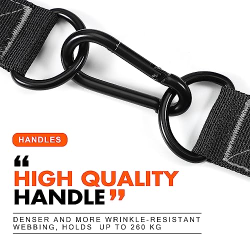 HPYGN Exercise Handles for Gym Cable, Fitness Handles with Carabiner, Resistance Band Handle for Exercise Bands, Home Fitness Workouts, Gym Equipment, Weightlifting and Weight Training 2pcs