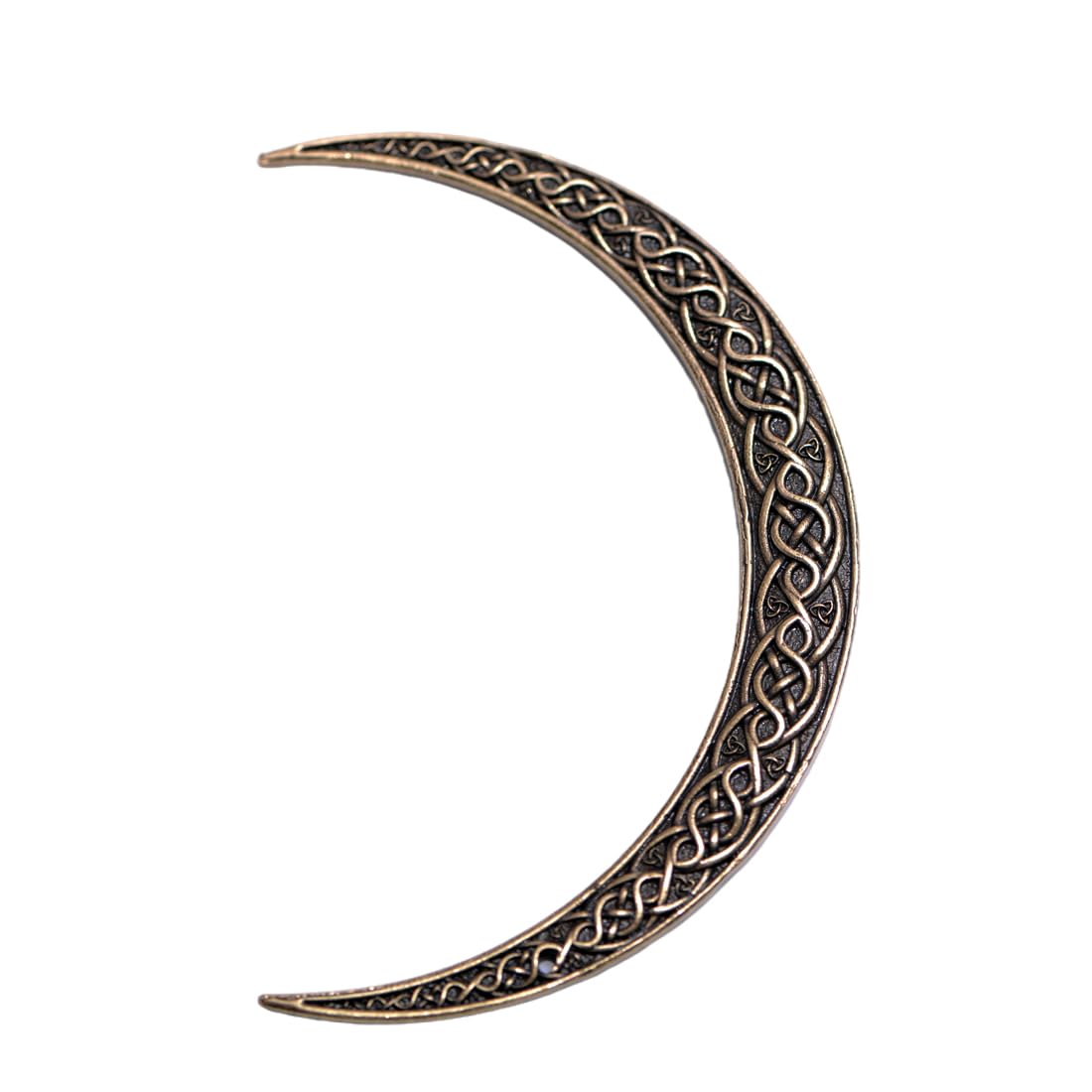 LANGHONG 2PCS Moon Crescent Hairpin For Women Viking Hair Stick Forks Knot Hair Styling Pins (ZZAB)