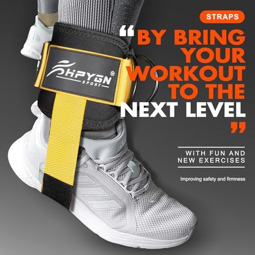 Resistance Band Set with Ankle Straps, Gym Kickback Straps for Butt and Leg Exercises, Ankle Straps for Cuff Exercises - Perfect for Home Workouts and Fitness Training