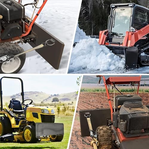 1/2" Skid Steer Mount Plate Quick Tach Attachment Loader Plate Compatible with Bobcat Kubota, with One Year Warranty