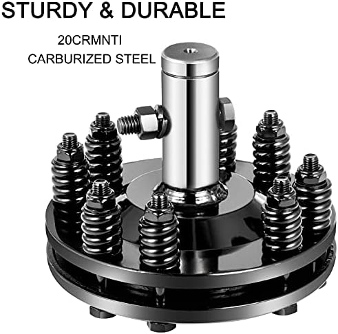 VEVOR Slip Clutch, 1 3/8" PTO Slip Clutch, Smooth Round Ends PTO Friction Clutch, Carburized Steel Tractor Slip Clutch, Adjustable Rotary Cutter Slip Clutch, Black Brush Hog Slip Clutch for PTO Shaft