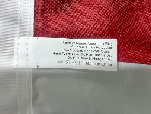 American Flag 3x5 FT Embroidered Stars, Sewn Stripes, Brass Grommets USA US Flag Polyester Durable long Lasting for Outdoor Use