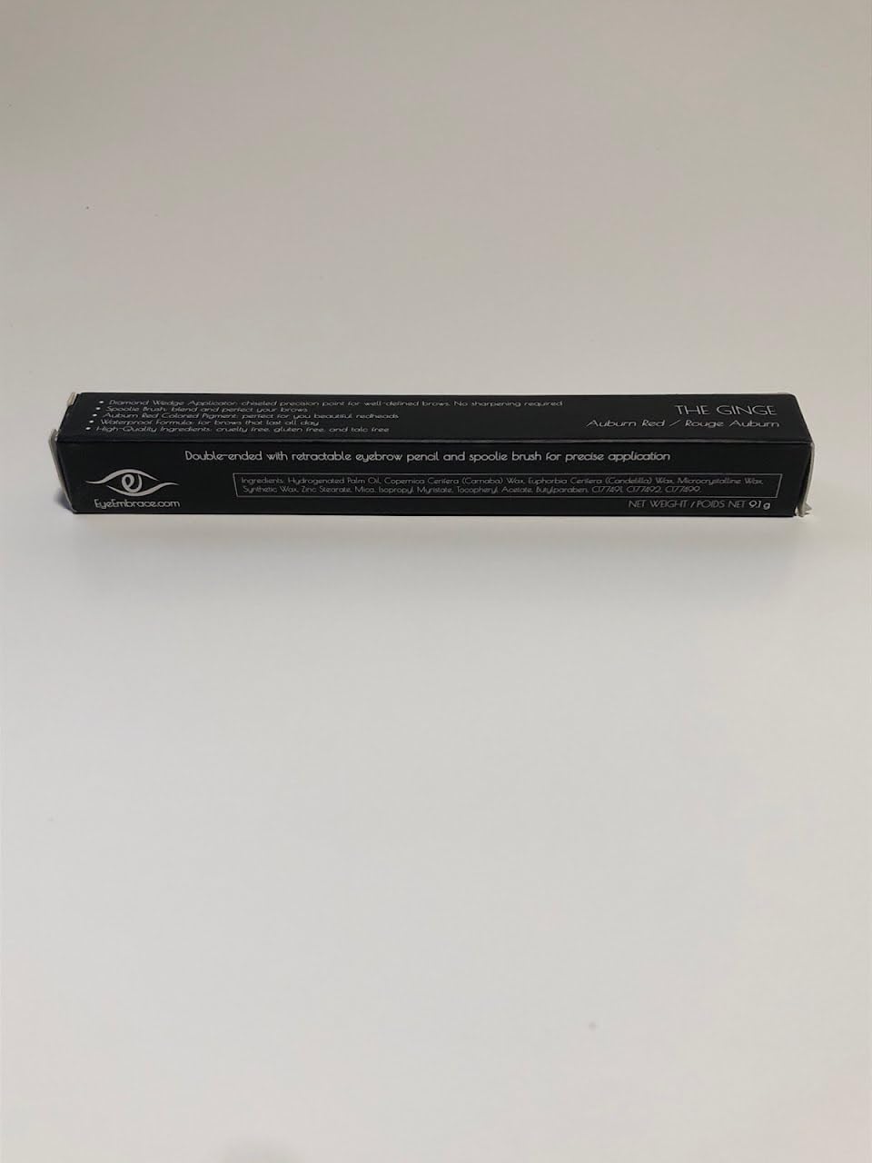 Eye Embrace The Ginge: Auburn Red Eyebrow Pencil – Waterproof, Double-Ended Automatic Angled Tip & Spoolie Brush, Cruelty-Free