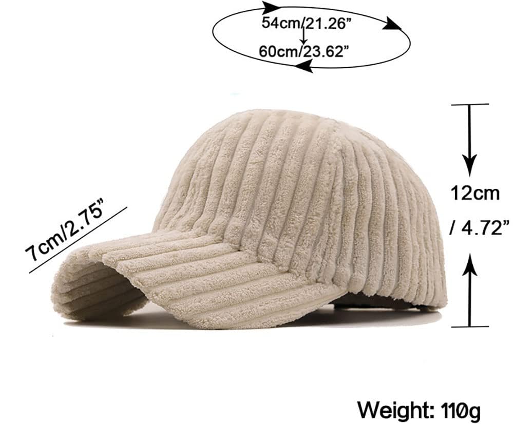Baseball Cap for Women Unisex Fishing Hat Trucker Hat Relaxed Fit Strapback Hat Corduroy Unisex Baseball Cap 2023 Dark Grey