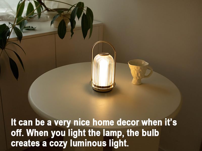 HEQET Cordless Table Lamp Shower Lamp,Night Light for Livingroom, Bedroom,Kidsroom,Outdoor,Restaurant,Nightstand, Wireless Rechargeable Dimmable