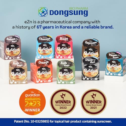 eZn Pudding Hair Dye Ammonia Free Semi-Permanent Self Hair Dye DIY Kit included contain Keratin Made in Korea Beauty (Warm Pink Brown)