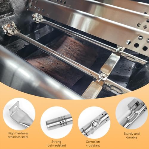 Grill Repair Parts for Charbroil Performance 2 Burner 463625217 463625219 463673519 463673517 463275517 Grill, G470-5200-W1 Heat Plates G470-0004-W1 Burner for char-broil 463625217 Replacement Parts