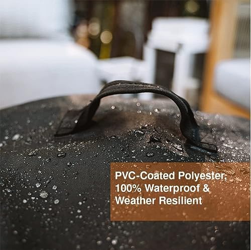 Solo Stove Yukon Shelter - Weather-Resistant Round Cover for Solo Stove Yukon Fire Pit and Accessories - PVC-Coated Polyester with Aluminum Reinforcement - Waterproof Year-Round Protection