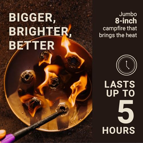 Radiate XL 8" Portable Campfire As Seen On Shark Tank - Up to 2 Hours of Burn Time - Reusable Travel Fire Pit for Camping, Patios & Beach Days - Portable Fire Pit - Made in USA