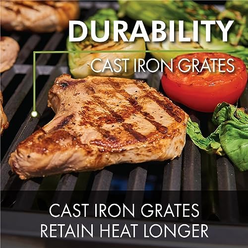 Hisencn Cooking Grates for Monument Grills 24367 35633 17842, Cast Iron Grates for Dyna Glo DGE530SSP DGE530SSP-D BGE530PSP DGF530SRP DGE530SSP-1, Replacement Parts for Monument Grills, 3 Pack