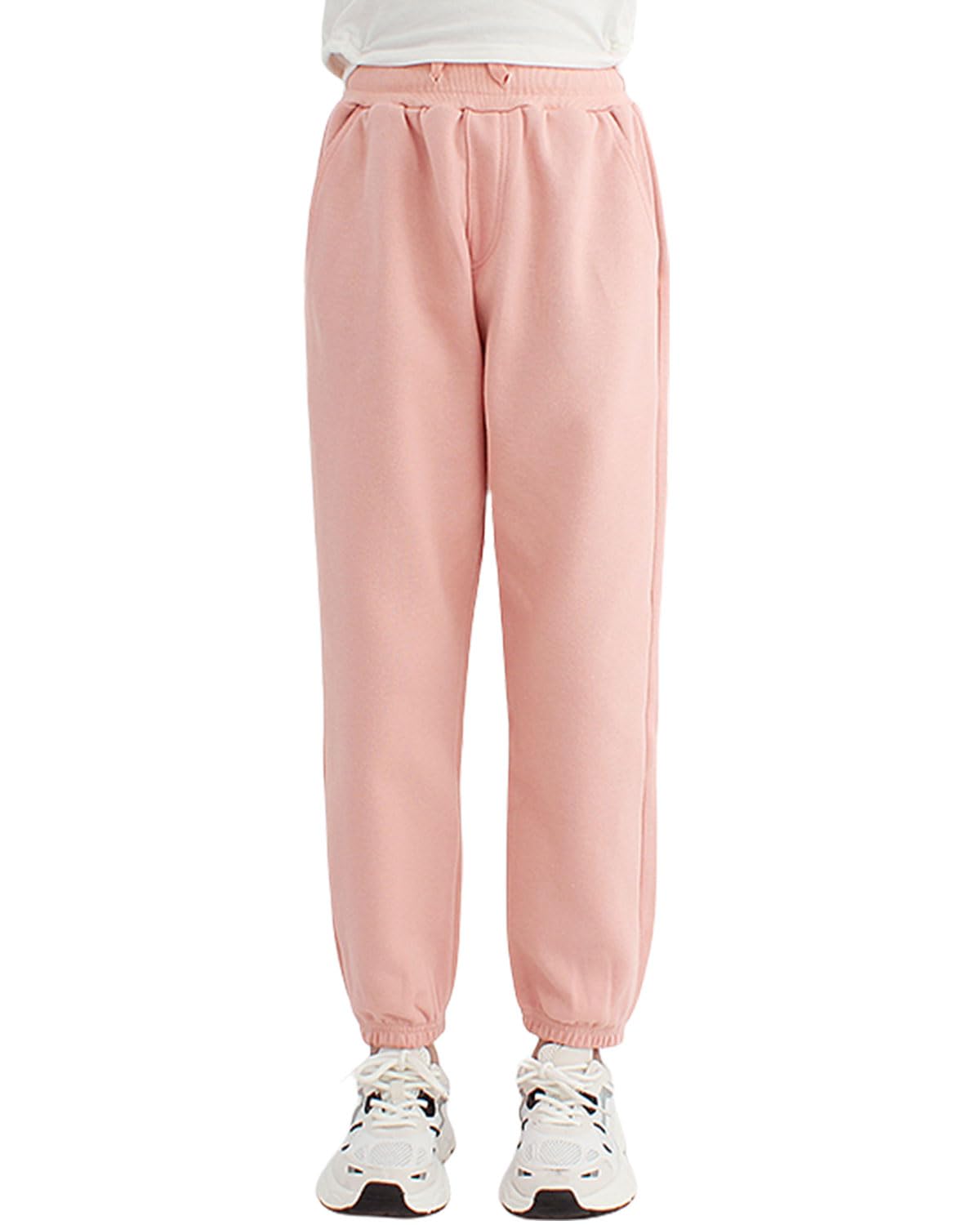 Enfants Chéris Kid Winter Warm Pants Girl Fleece Sweatpants Joggers Size 8 Pink