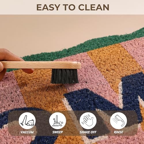 Folkulture Door Mat | Eco Friendly Mats for Front Door | (16 x 28) Welcome Matt or Doormat for Home Entrance | Durable & Anti Slip Coir Mats Outdoor or Entryway Rug (Home-Sweet-Home)