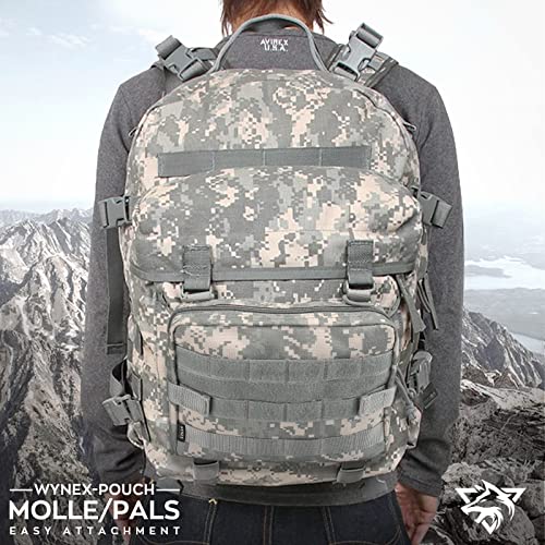 WYNEX Tactical Admin Molle Pouch, Medical EDC EMT Utility Bag Shell Design Attachment Pouches Hiking Belt Bags