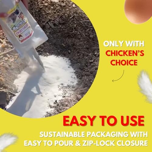 Chicken's Choice Chicken Dust Bath, 6 lb Natural Volcanic Ash Dust Bath for Chickens. Dust Mix for Healthy Chickens, Chinchillas, Small Animals. Made in The USA. Coop Accessories (1, Volcanic Ash)
