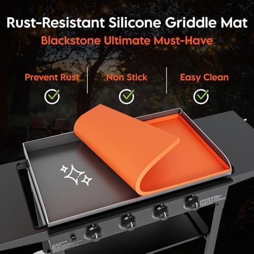 Silicone Griddle Mat for Blackstone Griddle 36 Inch - Food Grade Silicone Griddle Cover for Blackstone Flat Top Grill, 36" Thickened Buddy Mat Grilling Accessory for Black Stone Protection