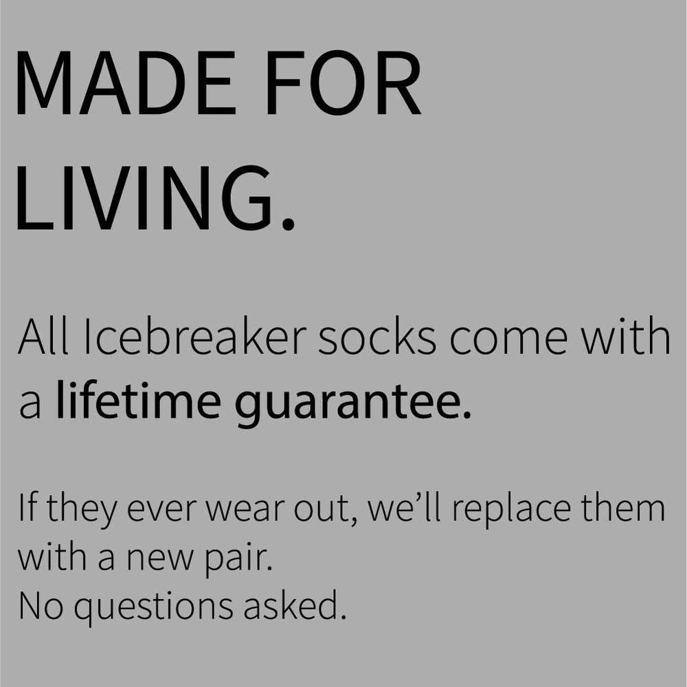 Icebreaker Merino LifeStyle Light Crew Wool Socks for Women - Lightweight Warm Socks with Reinforced Heels, Toes and Half-Cushion Support - Premium Women’s Hiking Socks - Black, Large