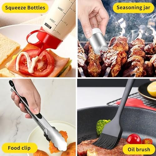 24Pcs Griddle Accessories Kit, Flat Top Grilling Accessories for Blackstone and Camp Chef, Perfect Grill Spatula Set Tools, Basting Cover, Scraper for Outdoor Barbecue (24 PCS Accessories KIT)