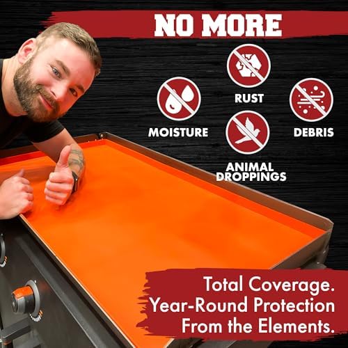 KITCHEN PERFECTION 36" Silicone Griddle Cover Mat For Blackstone Griddle 36 Inch –Hermetic Protection From Rust & Debris All Year, Fits All Blackstone 36 Inch Models -Heavy Duty Food Grade Silicone