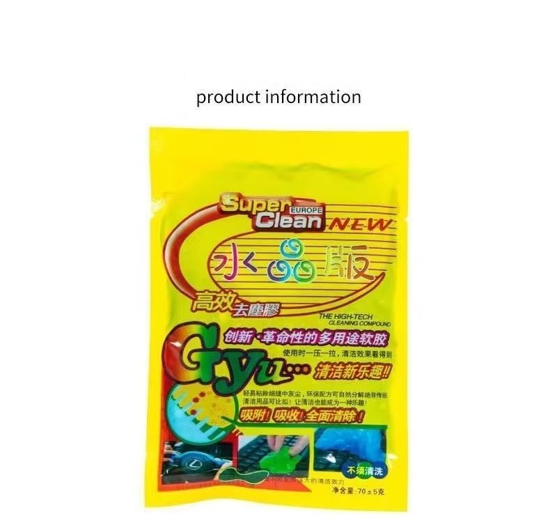 AOTDAOU Reusable Car Cleaning Gel Slime Putty - Strong Adhesive Dust Cleaner for Auto Vents, Interior, Keyboards & Electronics
