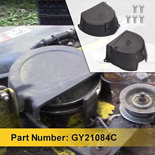 GY21084C GY21773 GY21084 GX22456 LH/RH Shield w/Screws Compatible with John D-eere 107S, D100, D105, D110, D120, D125, D130 Series Tractors