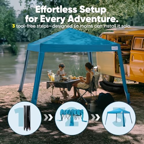 Quictent 10x10 Pop Up Canopy Tent Lightweight, Portable, and Versatile for Beach and Sporting Events with Sun Protection and Easy Setup